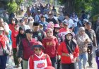Ribuan Peserta Jalan Sehat Meriahkan Jelang Pelantikan IKAPMII Kediri Raya
