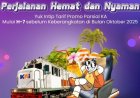 Perjalanan Hemat dan Nyaman, KAI Daop 7 Madiun Hadirkan Tarif Parsial KA