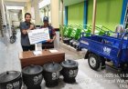 BRI Kediri Salurkan Bantuan Sarana Pengelolaan Sampah di Desa Karangrejo