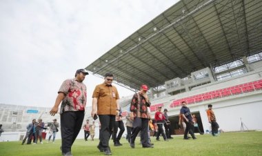 Pemkab Kediri Anggarkan Rp 60 Miliar Tuntaskan Atap Stadion Gelora Daha Jayati  2026