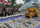 Pemkab Kediri Musnahkan Ribuan Rokok Ilegal Hasil Operasi Gabungan